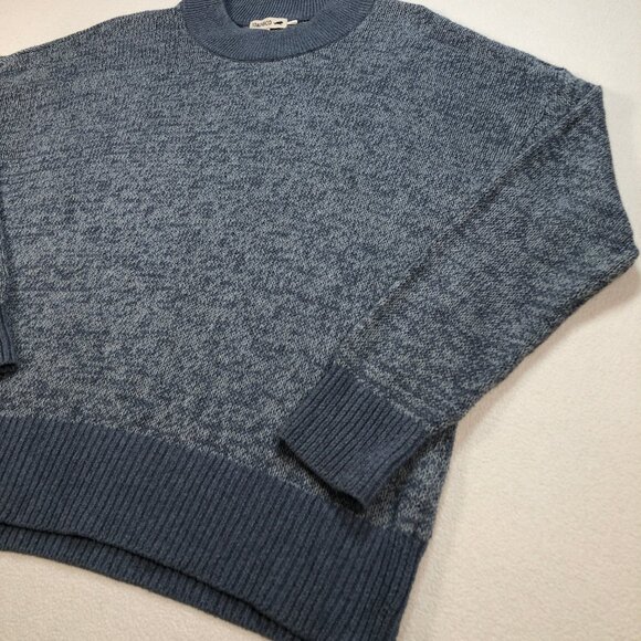 Toad Co Sweater Men's XL Blue Gray Recycled Denim Pullover Marl Sustainable - Picture 5 of 12